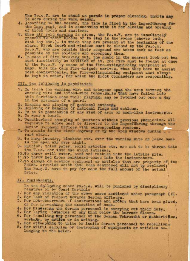 Camp Regulations Page 2 of 3